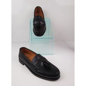 Allen Edmonds Maxfield Tassel Loafers Black Leather Men's Size 10AA